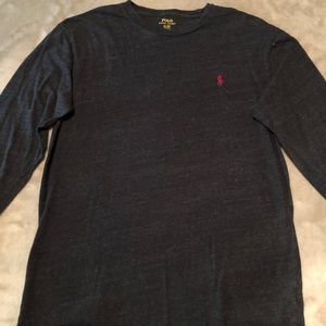 Charcoal Grey Polo Ralph Lauren Long Sleeve T